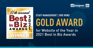 Best in Biz Awards 2021 - Website of the Year - Gold